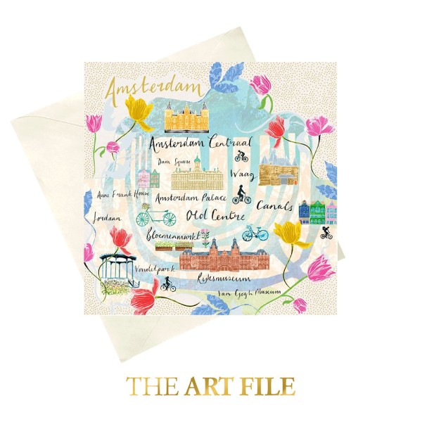 The Art File - Поздравителна картичка "Амстердам" 1